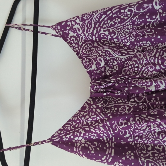 Clearance sale!! Purple Paisley Full Length Dress - Picture 2 of 4